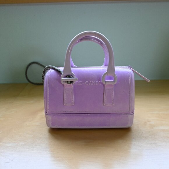 Furla - lilac micro handbag with crossbody strap - Picture 1 of 6